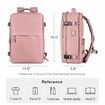 Travel Backpack with Shoe Compartment for Women Men  Waterproof Sports Luggage Computer Backpack Casual Daypack(Pink)