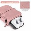 Travel Backpack with Shoe Compartment for Women Men  Waterproof Sports Luggage Computer Backpack Casual Daypack(Pink)