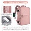 Travel Backpack with Shoe Compartment for Women Men  Waterproof Sports Luggage Computer Backpack Casual Daypack(Pink)