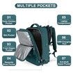 Travel Backpack with Shoe Compartment for Women Men  Waterproof Sports Luggage Computer Backpack Casual Daypack(Peacock Blue)