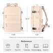 Travel Backpack with Shoe Compartment for Women Men  Waterproof Sports Luggage Computer Backpack Casual Daypack(Beige)