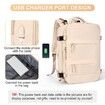 Travel Backpack with Shoe Compartment for Women Men  Waterproof Sports Luggage Computer Backpack Casual Daypack(Beige)