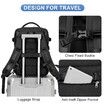 Travel Backpack with Shoe Compartment for Women Men  Waterproof Sports Luggage Computer Backpack Casual Daypack(Black)