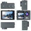 5K 24MP Action Camera, Ultra HD 30 Meters Underwater Cameras with Dual Touch Screen