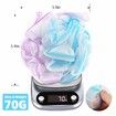 Bath Sponges Loofahs 70 Grams Large Size,4 Pack Shower Sponge Exfoliating Cleaning Bath Loofa Body Scrubber Balls for Women Men Children Washing