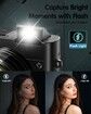 4K Digital Camera for Photography,64MP Autofocus Vlogging Camera for Vlog with Selfie Lens,Compact Travel Video Camera with Flash,16X Zoom,Anti-Shake,32GB Card,2 Batteries