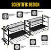 Power Tool Organiser 4 Tier Garage Shelving Unit Wall Mounted Metal Storage Rack Shelves Warehouse Drill Wrench Holder Hanger