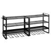 Power Tool Organiser 4 Tier Garage Shelving Unit Wall Mounted Metal Storage Rack Shelves Warehouse Drill Wrench Holder Hanger