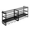 Power Tool Organiser 4 Tier Garage Shelving Unit Wall Mounted Metal Storage Rack Shelves Warehouse Drill Wrench Holder Hanger