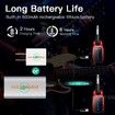 Wireless Guitar System, UHF Wireless Guitar Transmitter Receiver 164Feet Range with HD LED Screen for Electric Guitar Bass Musical Instruments (Red)