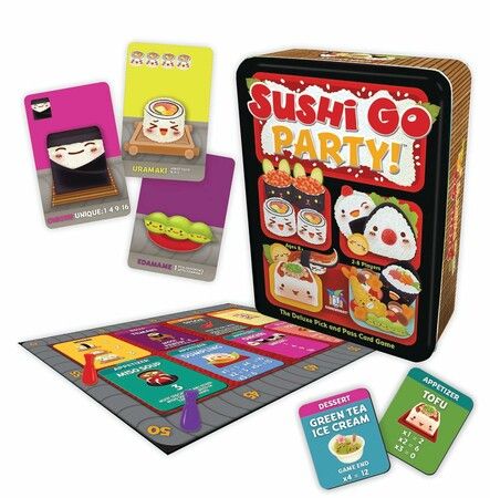 Sushi Go Party Deluxe Card Game Family Fun Strategy Pick and Pass Kids Birthday Christmas Party