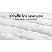 STARRY EUCALYPT Pillowtop Mattress Topper Bamboo White Protector Cover Pad 7cm King Single