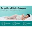 STARRY EUCALYPT Pillowtop Mattress Topper Bamboo White Protector Cover Pad 7cm King Single