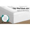 STARRY EUCALYPT Pillowtop Mattress Topper Bamboo White Protector Cover Pad 7cm King Single