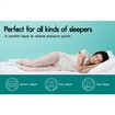 STARRY EUCALYPT Mattress Topper Bamboo White Pillowtop Protector Cover Pad Double 7cm