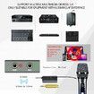 Wireless Microphones, UHF Metal Dual Handheld Cordless Microphone, Rechargeable Receiver