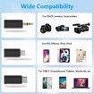 Wireless Lavalier Microphone for iPhone Android Camera Vlogging, All in One Lapel Dual Mic System and Lightning