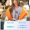 Wireless Lavalier Microphone for iPhone Android Camera Vlogging, All in One Lapel Dual Mic System and Lightning