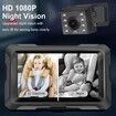 Car Baby Camera Monitor 4.3Inch 360 Degree Rotation Wide View 1080P Infrared Night Vision Stroller Mirror Safe Rear Facing Surveillance System