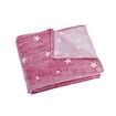 Pink 1.55*1.2m Glow in The Dark Star Night Light Blanket Kids Girls Cozy Comforter Birthday Christmas Present Rainbow Toy Decor Plush Throw