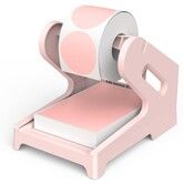 Label Holder Thermal Label Holder for Rolls and Fanfold Labels Shipping Label Stand Desktop Printer Accessory Supplies for Home,Office (Pink)