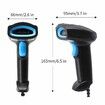 Barcode Scanner USB 1D Wired CCD Barcode Reader Supports Screen Scan Bar Code Scanners for Store,Supermarket,Warehouse-U1