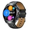 New Headset Smart Watch 2-in-1 1.53 Inch Round Screen Dual Call NFC Stainless Steel Body IP67 Mens Watches Color Black