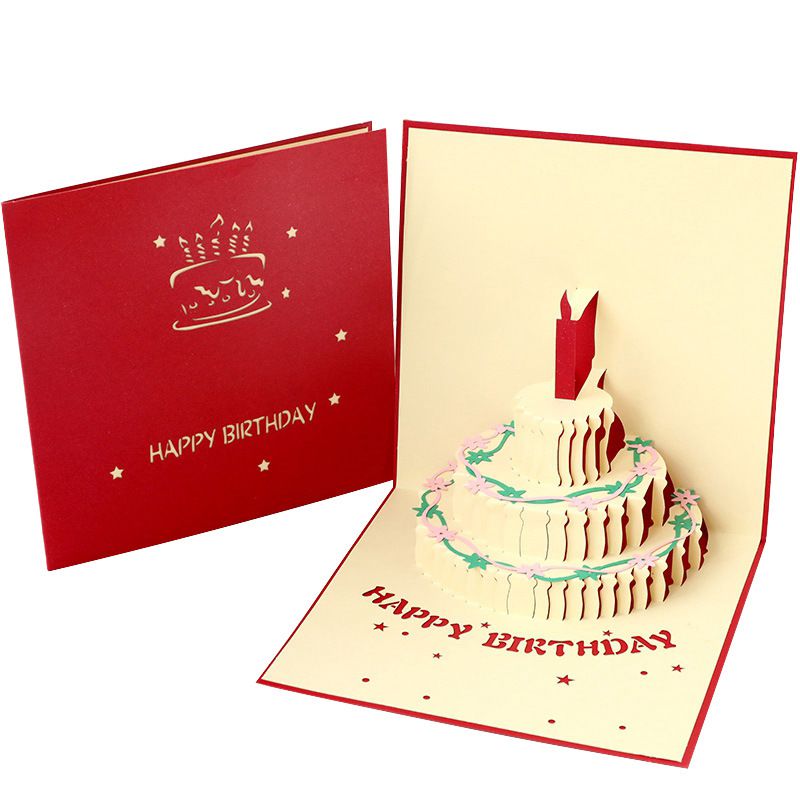 3d Gift Card Cake Red