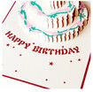 3d Gift Card Cake Red