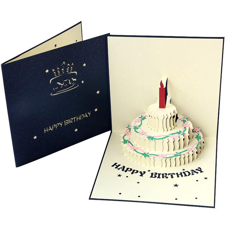 3d Gift Card Cake Blue