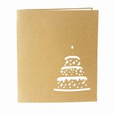 3d Gift Card Cake Candle GOLD