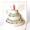 3d Gift Card Cake Candle GOLD