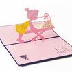 3d Gift Card Baby Girl Birthday Card