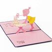 3d Gift Card Baby Girl Birthday Card