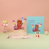 3d Gift Card Bear Cake