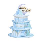 3d Gift Card Cake Star Blue Cake