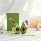 3d Gift Card Avocado Birthday Card
