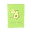 3d Gift Card Avocado Birthday Card