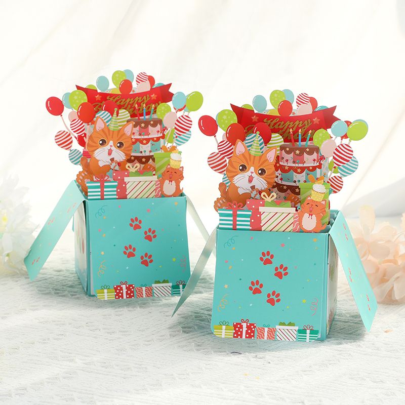 3d Gift Card BOX Cat