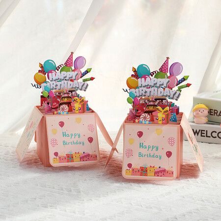 3d Gift Card BOX Birthday
