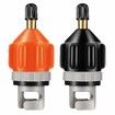 2 Pieces Inflatable Boat SUP Pump Adaptor Air Pump Converter Air Valve Adapter Conventional Air Pump Adapter Pumping Head Connector for Inflatable Kayak Stand Up Paddle Board (Black+Orange)