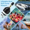 2Pcs Inflatable Boat SUP Pump Adapter,Premium Conventional Air Adapter,Sturdy SUP Air Adapter,Quickly Inflation and Strong Sealing SUP Pump Adapter,for Inflatable Boat,Paddleboard and Kayak (Black)