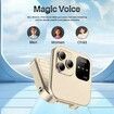 Foldable Mobile Phone for Elderly People Fm Radio Magic Voice Blacklist Speed Dial Vibration 2sim Card for Seniors Easy To Use Color Purple