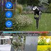 Solar Outdoor Spotlight 4 Headlights Exterior Landscape Lamp Garden Outside Wall Driveway LED 6000K Cool Light Waterproof