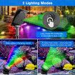 Solar Pond Outdoor Light 3 Heads RGB Landscape Spotlight Pool Fish Tank Fountain Submersible Lamp Waterproof Multicolours