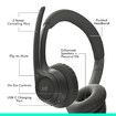 Zone 301 Wireless Bluetooth Headset with Noise-Canceling Microphone, Compatible with Windows, Mac, Chrome, Linux, iOS, iPadOS, Android