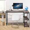 LUXSUITE Computer Desk L Shape Corner Writing Gaming Study Table Home Office Workstation with Storage Shelf