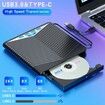 External CD DVD Drive 7 in 1 CD/DVD Burner USB 3.0 with 4 USB Ports and 2 TF/SD Card Slots Optical Disk Drive for Laptop Mac, Compatible with PC Windows /10/8/7 Linux OS