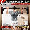 Pullup Push Up Bar Chinup Situp Door Abs Exercise Home Gym Workout Fitness Strength Training 250kg 76-110cm Adjustable