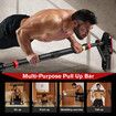 Pullup Bar Door Chinup Situp Push Upper Body Abs Workout Fitness Chest Back Exercise Home Gym 400kg 72-110cm Adjustable